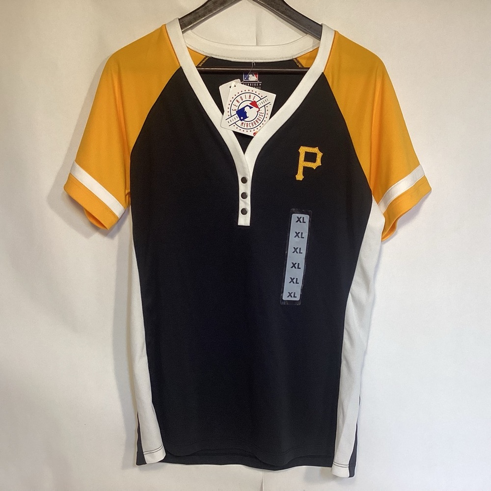 Pittsburgh Pirates NWT MLB Baseball Black And Gold Women’s Jersey size XL